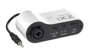Interface audio Tascam iXZ pentru iPhoneiPad, preamplificator microfoninstrument