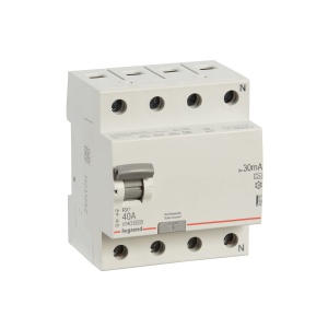 Intrerupator diferential Legrand RX3 40A 30mA 4 poli Tip A montare pe sina DIN