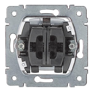 Intrerupator dublu Legrand Creo 775808, pentru 2 surse de lumina, instalare usoara