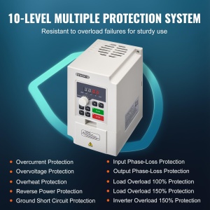 Inversor de frecventa VEVOR D100-2.2T4B-S, 2.2 kW, 3 PS, 5 A - Img 4