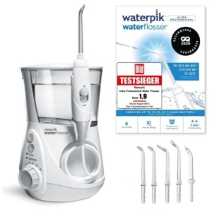 Irigator bucal Waterpik Ultra Professional WP-660EU, alb, 6 accesorii, 10 trepte de presiune
