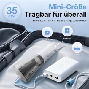Irigator oral TUREWELL, 310ML, 5 moduri, 4 duze, IPX7 - Img 8
