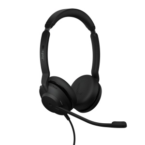 Jabra Evolve2 30 SE - Casti stereo cu fir cu anulare a zgomotului si tehnologie cu 2 microfoane - Cablu USB-A inclus - Utilizabil cu toate platformele de comunicatii unificate de top - Negru