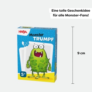 Joc de Carti HABA Junior Monster Trumpf pentru 2-6 Jucatori, 5 Ani, Monstrii Colorati - Img 6