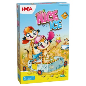 Joc de Carti HABA Nice Ice pentru copii de la 5 ani design colorat si runda rapida