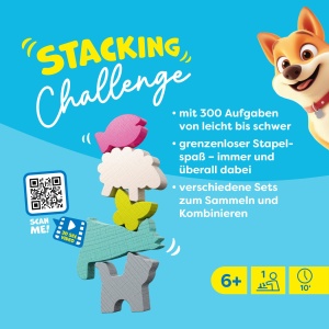 Joc de indemanare HABA Stacking Challenge Animals, 300 nivele, pentru copii peste 6 ani - Img 2