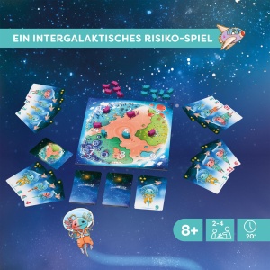 Joc de societate HABA Galaxolotl - No Risk No Stars, 2-4 jucatori, 8 ani - Img 3