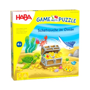 Joc de societate HABA Schatzsuche im Ozean 30 Glitzernuggets pentru 2-4 jucatori