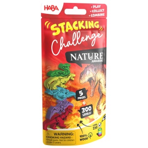 Joc de Stivuire HABA Stacking Challenge Jurassic, pentru copii de la 8 ani, 300 provocari