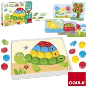 Jocuri Goula Jumbo D53140 GOULA - Culoare bebelus - Joc din lemn pentru copii mici - de la 2 ani - Img 9