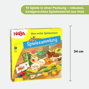 Jocuri pentru copii HABA Mein erster Spieleschatz - 10 jocuri clasice, pentru 3 ani - Img 9