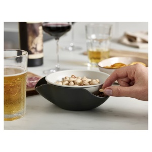 Joseph Joseph Double-Dish Servierschale Design inteligent Culoare gri si verde - Img 3