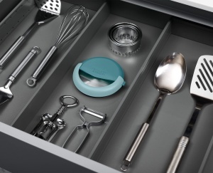 Joseph Joseph Duo Pizzaschneider Rola de taiat pizza cu protectie pentru lama Teal - Img 6