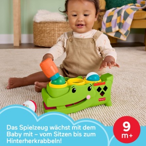 Jucarie Activitate Fisher-Price Sit Tap Rolligator, cu 3 Bile si Ciocanel - Img 2
