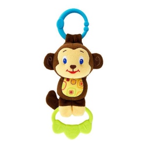 Jucarie de Activitate pentru Bebei Bright Starts, Elefant sau Maimuta, Melodii, 1 bucata