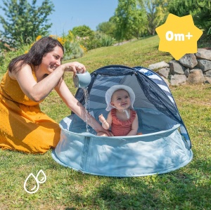 Jucarie de baie Badabulle - Canistra Nilpede 2-in-1 din silicon, usoara si sigura - Img 3