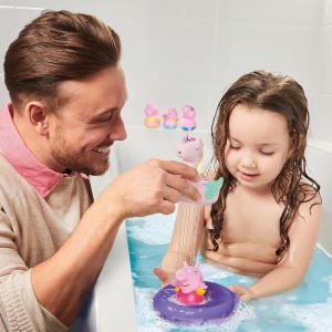 Jucarie de baie TOMY Toomies Peppa Pig cu figurine si unicorn, pentru copii 18 - Img 2