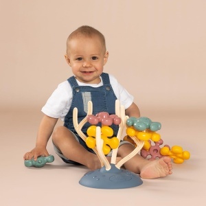 Jucarie de construit Smoby Little Korallen - Joc de formare cu animale, 19x19x25 cm - Img 5