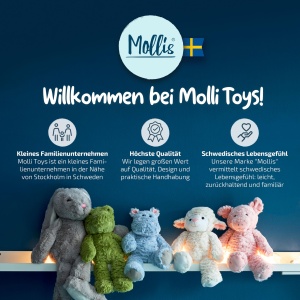 Jucarie de plus Mollis - porc de plus - 36 cm - porc de plus - jucarie de plus pentru copii - animal de plus moale pentru copii si bebelusi - Img 8