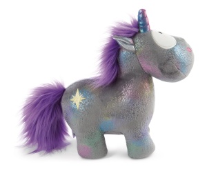 Jucarie de plus NICI Einhorn Star Bringer 22 cm Unicorn gri super moale pentru copii si adulti - Img 2