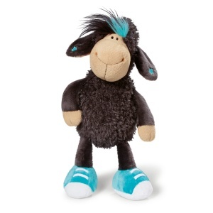 Jucarie de plus NICI Jolly Leroy 25 cm, negru cu albastru, pentru copii - Img 1
