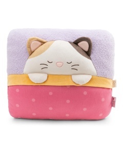 Jucarie de plus NICI Kuscheltier Katze Angy 35x30x18cm, culoare pastelata, design Kawaii