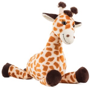 Jucarie de plus Schaffer Bahati - Giraffa - 39 cm, moale si spalabila