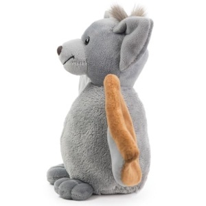 Jucarie de plus Schaffer Vampi 5741 liliac moale si pufos 16 cm gri-maro - Img 3