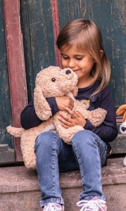 Jucarie de Plus Steiff Berno Goldendoodle 36 cm, bej, blana moale - Img 2