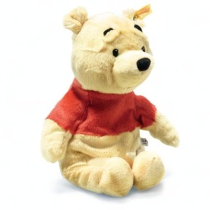 Jucarie de plus Winnie Puuh Disney Originals - 29 cm, moale, spalabila, blonda - Img 3