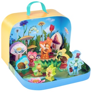 Jucarie din lemn HABA - Set Biene Maja cu 10 figurine, 18 luni