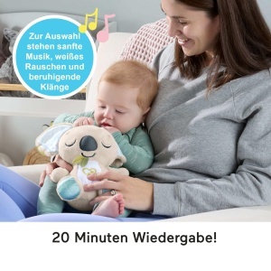 Jucarie din plus Koala Fisher-Price JBD65 cu muzica si alb zgomot, pentru bebelusi - Img 5