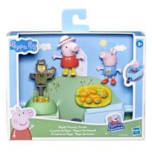 Jucarie educativa Peppa Pig Peppas Gartenspas cu 2 figurine si accesorii, pentru copii 3 - Img 2