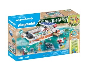Jucarie educativa PLAYMOBIL Wiltopia 71623, platforma recif de corali, 67 piese - Img 2