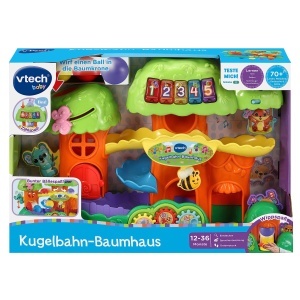 Jucarie educativa VTech Baby Kugelbahn-Baumhaus, 4 bile, culori vibrante - Img 6