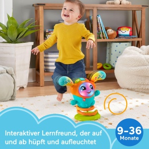 Jucarie electronica Fisher-Price DJ Tanzi BOUNCIN Star, 75 melodii, pentru bebelusi - Img 3