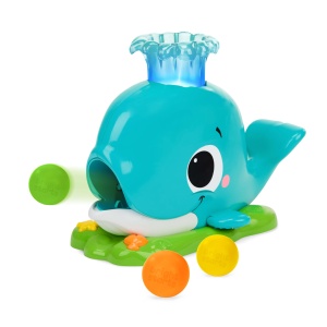Jucarie interactiva Bright Starts Silly Spout Wal Popper, 3 bile incluse, muzica si lumini