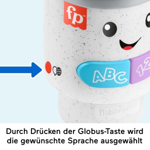 Jucarie interactiva Fisher-Price To-Go Becher, 20 melodii, multilingv - Img 3