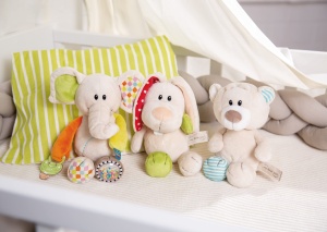 Jucarie interactiva NICI Dundi 39704 23cm pentru bebelusi cu functii senzoriale - Img 2