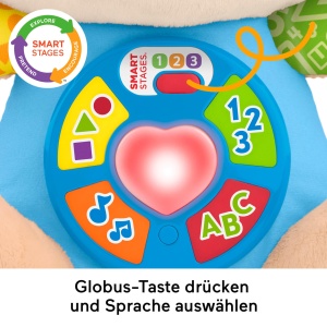 Jucarie muzicala din plus Fisher-Price Hundchen, 5 butoane, 3 niveluri de invatare - Img 4