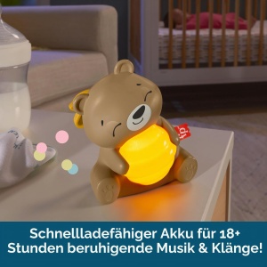 Jucarie muzicala pentru bebelusi Fisher-Price HRB18 cu lumina de noapte, timer si suport - Img 3