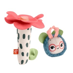 Jucarie pentru bebelusi Fisher-Price Planet Friends 2-in-1 cu detalii senzoriale