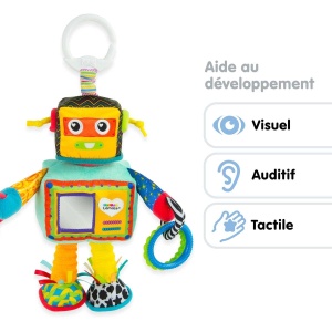 Jucarie pentru bebelusi Lamaze Rusty Robot LC27089 clip-on stimulare senzoriala - Img 6