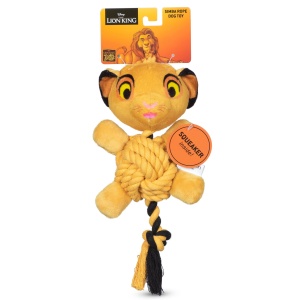 Jucarie pentru caini Disney Simba, 22,9 cm, cu sunet si texturi variate