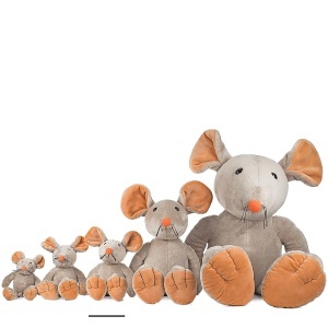 Jucarie Plush Eddi Schaffer - Soarece, 26 cm, Material moale - Img 5