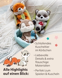 Jucarie Plush Raton NICI cu Ciuperca, Culoare Gri, Ideal pentru Copii - Img 4