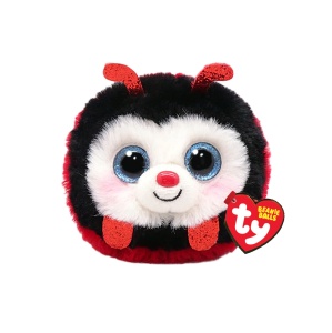 Jucarie Plush Ty Izzy Marienkafer Beanie Balls - Minge Moale, Colorata