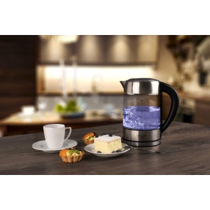 Kettle electric Adler AD 1247, 1,7L, 2200W, din inox si sticla, cu selectie temperatura - Img 7