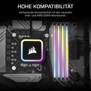 Kit de iluminare CORSAIR Dominator Titanium DDR5 RGB 2 module Alb - Img 5
