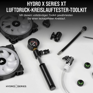 Kit de testare a scurgerilor Corsair Hydro X Series XT, cu pompa manuala, negru - Img 2